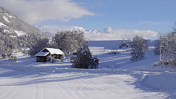 χειμώνας, χιόνι, βουνά, surselva, graubünden