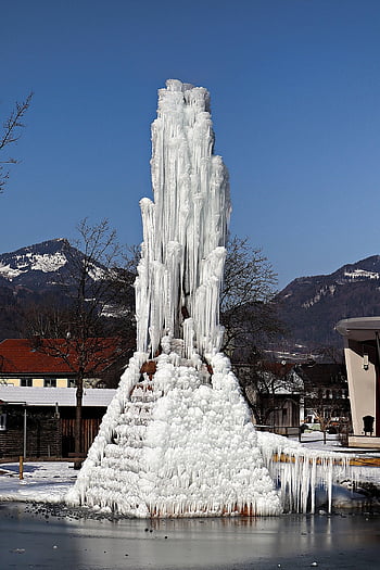 gelato, torre di ghiaccio, la neve, blocchi di ghiaccio, inverno, freddo, arte, acqua, ghiacciato, congelato, natura