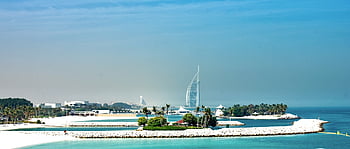 burj al arab, Dubaj, hotel, architektura, Spojené arabské emiráty, budova, pláž, moře, mrakodrap, Arab, emiráty