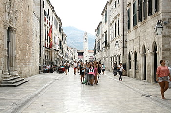 dubrovnik, croatia, city, architecture, dalmatia, historic, mediterranean, town, street, stone, ragusa