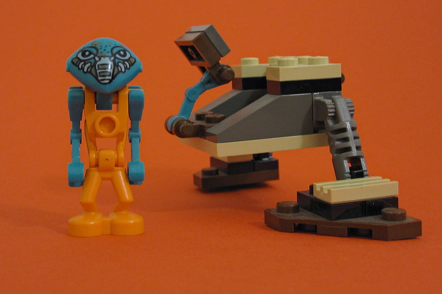 Lego, minifig, space, alien, Mars, life on Mars, LOM, robot, toy, construction, bricks