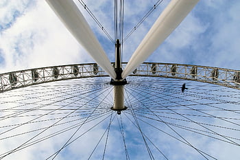 London, Auge, Großbritannien, England, Wahrzeichen, Riesenrad, Transportmittel auf der Schiene, Besichtigung