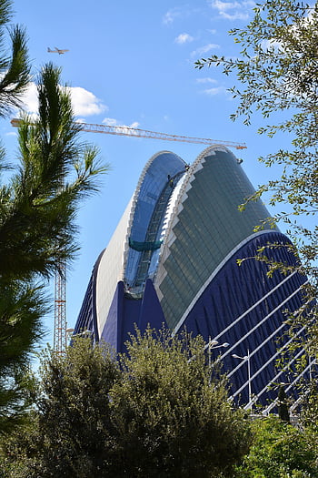 building, architecture, tourism, ciudad De Las Artes, agora, spain, valencia, travel
