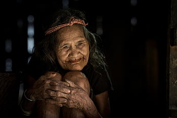 old Woman, portrait, sad, elderly, elderly Woman, wrinkled Skin, wrinkled Face, grandma, grandmother, asian Woman, asian