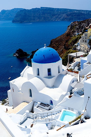 santorini, Řecko, budov, Příroda, domy, město, vesnice, architektura, řecká architektura, oia, středomoří