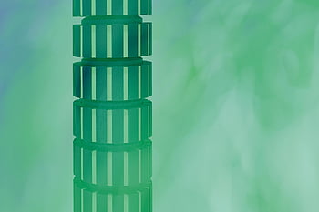 motif géométrique vert abstrait, Rendu 3d, motif vert vertical, fond texturé, dessin abstrait, conception géométrique, motif vert, art abstrait, Art 3d, Design moderne, art numérique