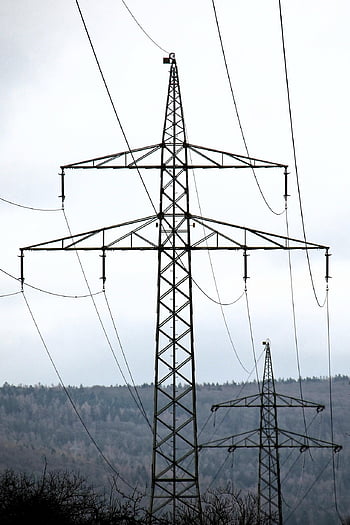 elettricità, palo di potenza, linea elettrica, alta tensione, Alimentazione elettrica, energia, linea ad alta tensione