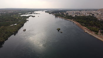 sungai, kota, perjalanan, pariwisata, di luar rumah, eksplorasi, sanliurfa, Urfa Birecik