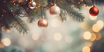 christmas, tree, decorations, lights, bokeh, baubles, celebration, tradition, holiday, happiness, presents
