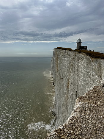 sea, castle, tower, lighthouse, sky, coast, ocean, architecture, water, fortress, beach