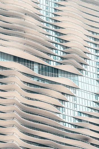 moderni arkkitehtuuri, aaltoileva julkisivu, nykyaikainen rakennus, kaarevat parvekkeet, arkkitehtoninen suunnittelu, kaupunkirakenne, moderni rakennus, lähikuva arkkitehtuuri, ainutlaatuinen julkisivu, aalto suunnittelu, rakennuksen ulkoa