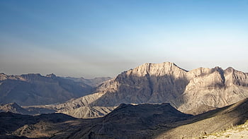 Berge, Gebirge, Abenteuer, Wandern, draußen, Felsen, Oman, region ad dakhiliyah, Al Hajar Berge, Landschaft, Himmel