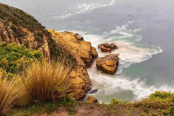 australia, tasmania, seascape, beach, landscape, geology, calverts Lagoon, nature, goat Bluff, south Of Hobart Tasmania