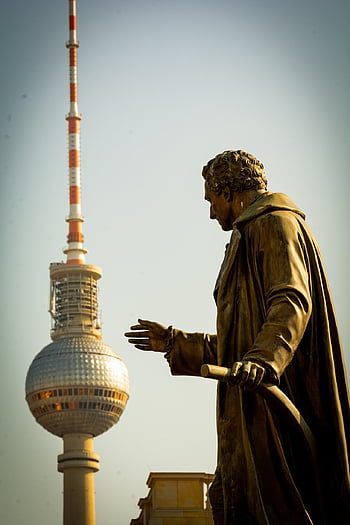 berlin, Tyskland, staty, tv, torn, stad, arkitektur, vacker tapeter, bakgrund, Alexander, landmärke