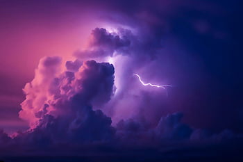 lightning, night sky, purple clouds, dramatic clouds, striking image, thunderstorm, natural phenomenon, stormy weather, electric bolt, atmospheric electricity, scenic view
