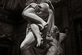 Ratto di Proserpina, sochařství, Řím, Itálie, barokní, mramor, dramatický, Klasická témata, Římské muzeum