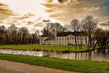 hrad, budova, architektura, řeka, před domem, Oddělení Yonne, Francie, historická památka, dědictví