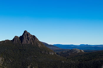 vagga berg, berg, natur, landskap, skog, vildmark, tasmania
