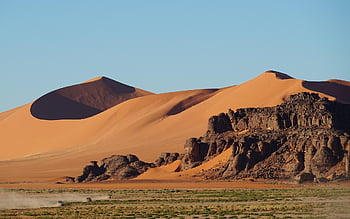 duny, poušť, Skalní formace, mesa, písek, smůla, neplodný, Alžírsko, sahara, krajina, Příroda
