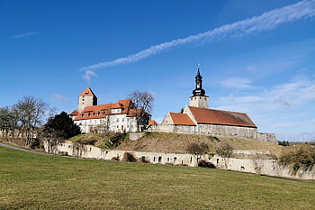castle, querfurt, city, germany, saalekreis, saxony-anhalt, romanesque Road, middle Ages, landscape, historical, sightseeing