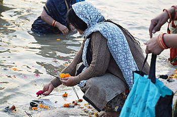 Ganga Pooja, ganga, fiume, varanasi, pragraj, Haridwar, India, fiume sacro, fede, religione, induismo
