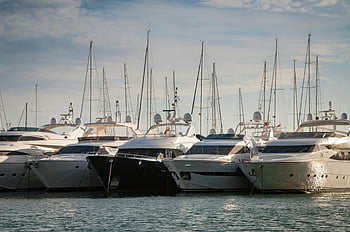 yachts, marina, luxury yachts, calm water, serene view, boats, sailing, yacht marina, waterfront, docked yachts, yacht harbor