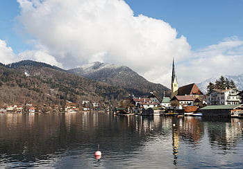 tegernsee, bavaria, Německo, Alpy, wallberg, jezero, Příroda, les, rottach-egern, špatné wiessee, kaple
