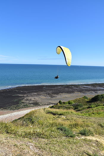 paragliding, kluzáku, výtah, odletět, křídlo kluzáku, letadlo, Žebra křídel Diamir2, létat, řádky, plachtění modrá, vzduch