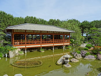 casa da tè, giardino giapponese, stagno, monaco, grimaldi, Monte Carlo, hdr, lago, Japonais, jardin japonais