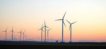větrníky, síla větru, větrná energie, nebe, elektřina, Příroda, generátor elektřiny, krajina, západ slunce, večerní atmosféru, ochrany klimatu