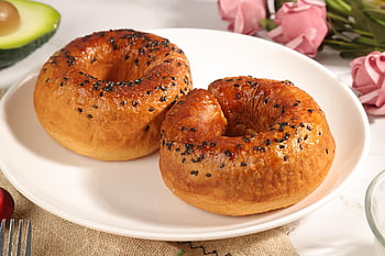 bagel, pane, cibo, Pasticcino, Bagel di sesamo, spuntini, prodotti da forno, tè del pomeriggio