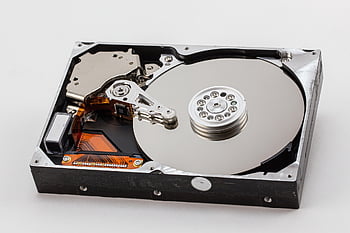 Pevný disk uvnitř, pevný disk, hdd, Magnetické úložiště, čte hlavu, zařízení pro ukládání dat, zblízka, 5 palců, ict