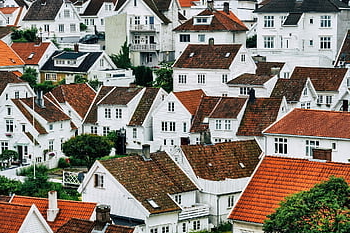 Dům, vlast, architektura, vlastnictví, dřevěný dům, Švédský dům, Skandinávie, Norsko, venkovský dům