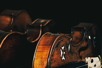 vioară, temă muzicală, trio, fundal maro, sunetul muzicii, Instrumente cu coarde cu arc, Familia de violoncel, sunet de vioară, muzică violoncel, carte poștală, android monitorului
