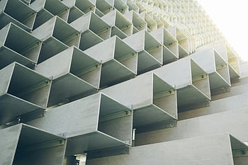 architektura nowoczesna, wzory geometryczne, detal architektoniczny, Toronto, zbliżenie, instalacja, współczesny design, Miejski styl, elementy strukturalne, fasada budynku, fotografia architektoniczna