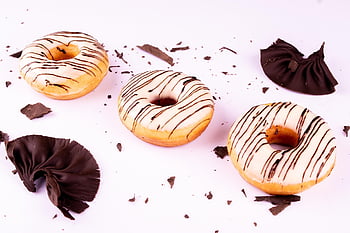 food, donuts, pastry, glazed, doughnuts, dessert, snack, baked, baked Goods, tasty, delicious