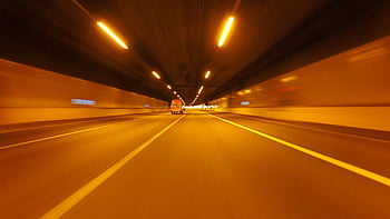 fotografi timelapse, jalan, paparan panjang, kendaraan, menyetir, terowongan, malam, kecepatan, motion blur, lampu, jalan raya