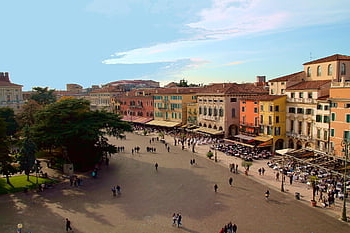 cittadina, viaggio, turismo, Europa, piazze, città, Verona, Italia