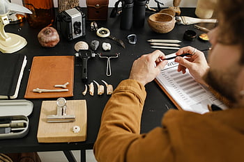 archeologist, fossils, study, detailed research, examination, archaeologist, meticulous study, fossil examination, research tools, fossil analysis, desk setup