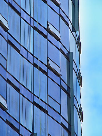 glas, bygning, væg, himmel, struktur, kontor, forretning, høj, moderne, kommerciel, ydre