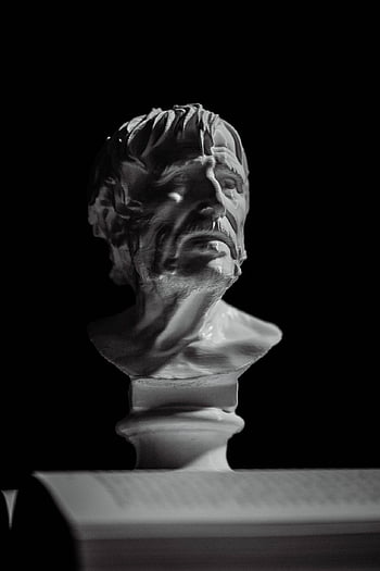 seneca, filozof, socha, Seneca mladší, filozofie, Stoicismus, stoický, sochařství, Černý a bílý
