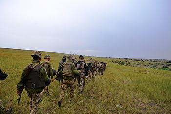 分隊、 フィールド、 歩く、 軍事、 海軍、 兵士、 習う、 戦争、 行進