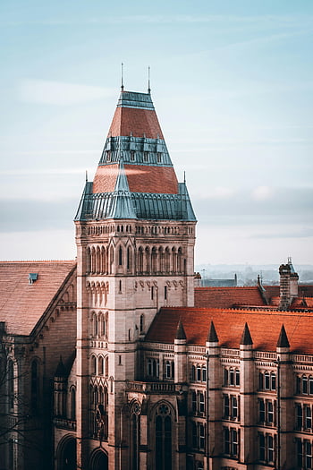 University of Manchester, Tower, historic building, Manchester, intricate architectural details, beautiful sky, skyline, landmark, educational institution, UK, architecture