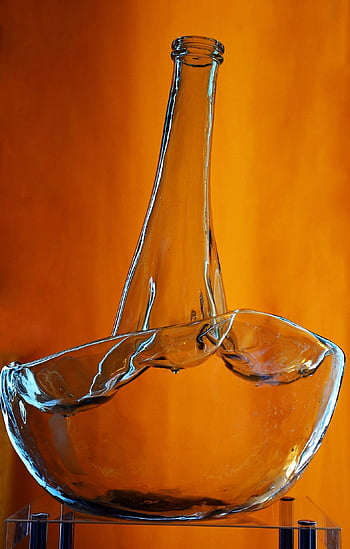 glass Art, glass, bottle, art, decorative, decoration, clear, glas, brilliant