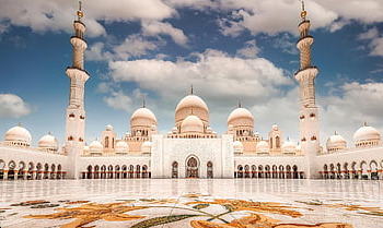 Abu Dhabi, mešita, mešita abu dhabi, mešita šejka zayeda, velká mešita, Spojené arabské emiráty, architektura, nebe, pestrobarevné, náboženství, modlitba