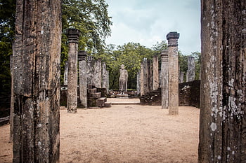 Sri Lanka, Budda, świątynia, buddyzm, ruina, duchowość, statua, rzeźba, kultura, turystyka, Azja
