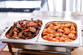 cibo, carne, pasto, pollo, fritte, cena, gamberetto, piatto, spuntino, cucina, frutti di mare