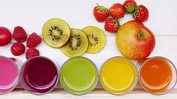 ovoce, šťávy, smoothies, nápoje, ovocné džusy, zdravý, občerstvení, barvitý, vegan, výživa, vitamíny