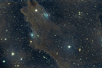 Dark Shark Nebula, William Optics ZenithStar 61, ZWO ASI183MC Pro, iOptron GEM28, ZWO UV IR CUT, Great Lake Star Gaze, 61mm Refractor, Color Camera, 3 minute exposures, 7 hours capture, dust details