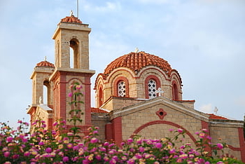 kilise, kubbe, katedral, bina, mimari, Kıbrıs, sakral mimarisi, işaret, кипр, Достопри gece, архитектура